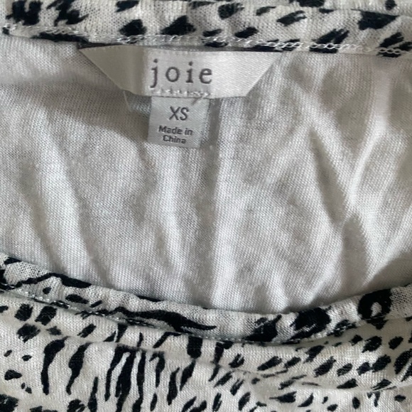 Joie Anthea Animal Print Short Sleeve Waist Tie Mini Dress Size XS - Picture 8 of 9